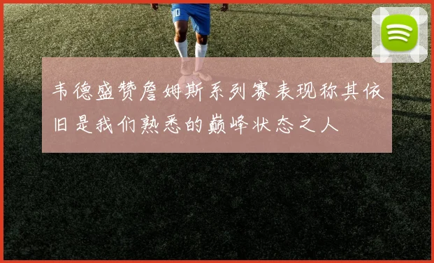 韦德盛赞詹姆斯系列赛表现称其依旧是我们熟悉的巅峰状态之人